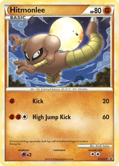 HGSS Black Star Promos Hitmonlee Pokémon card